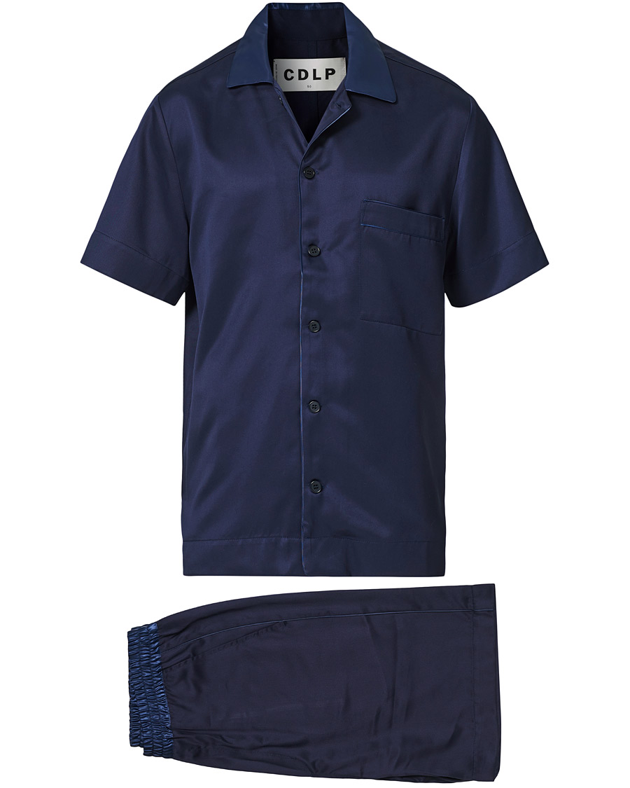 Herren | Pyjama | CDLP | Home Suit Short Sleeve Navy Blue