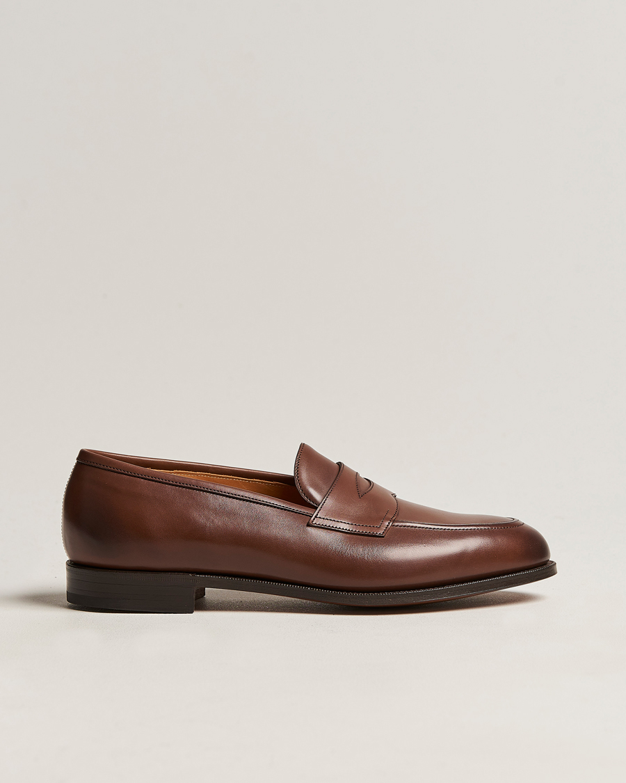 Herren | Loafer | Edward Green | Piccadilly Penny Loafer Dark Oak Antique