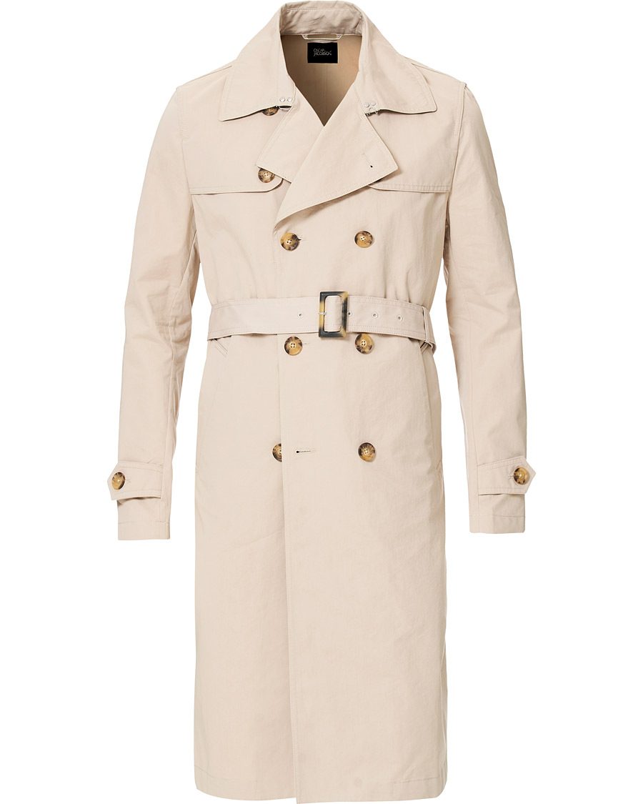 Herren | Jacken | Oscar Jacobson | Reace Double Breasted Trenchcoat Beige