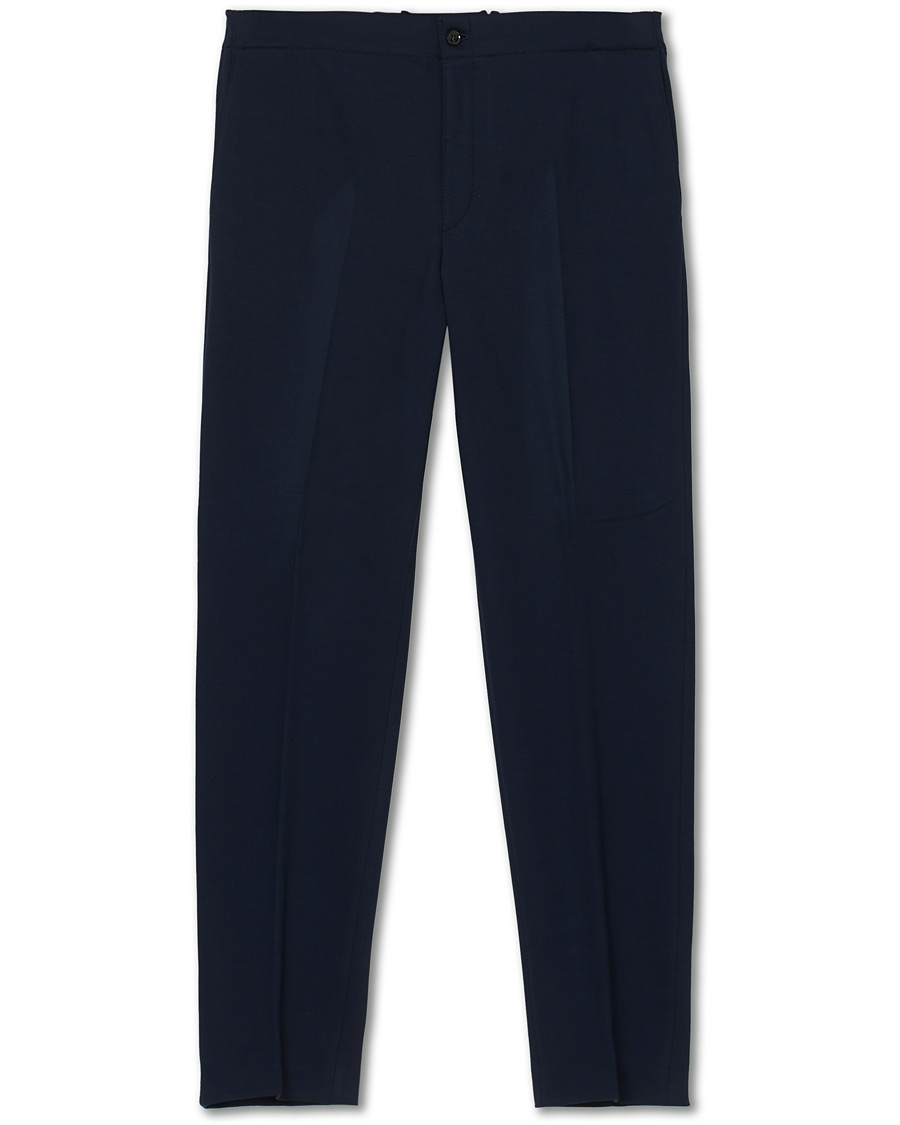 Herren | Hosen | Oscar Jacobson | Neil Jersey Drawstring Trousers Navy