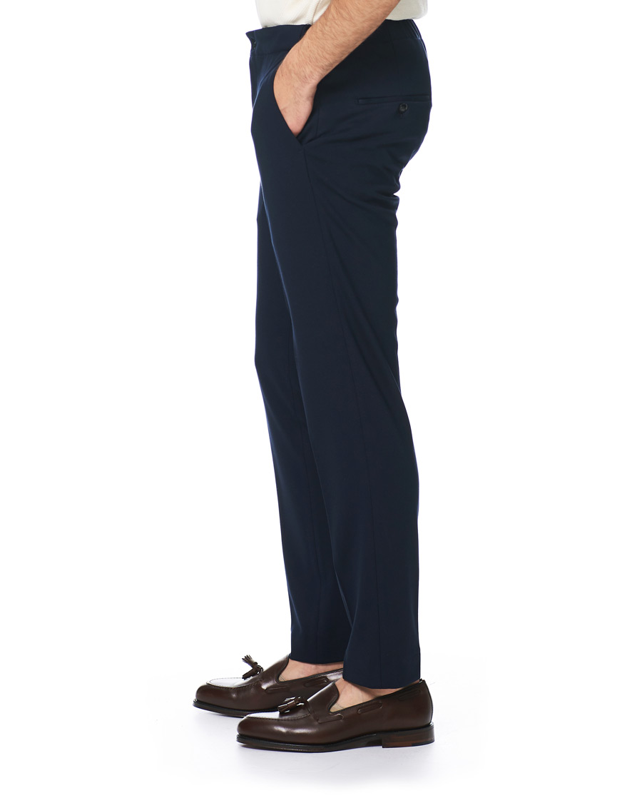 Herren | Hosen | Oscar Jacobson | Neil Jersey Drawstring Trousers Navy