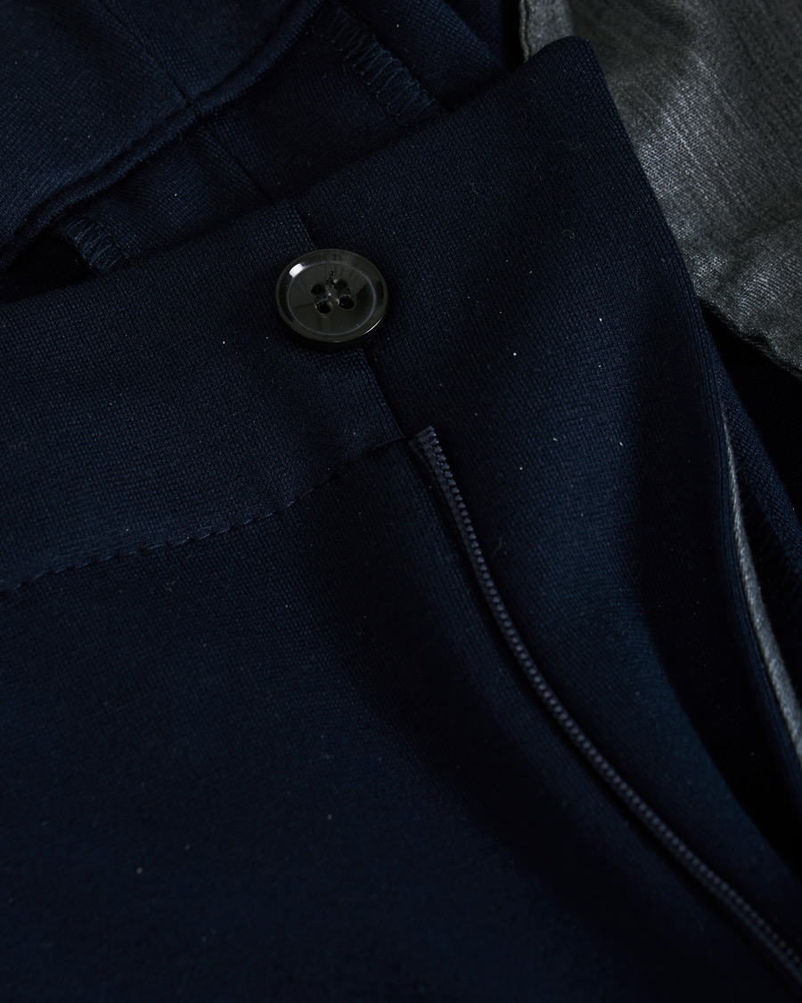 Herren | Hosen | Oscar Jacobson | Neil Jersey Drawstring Trousers Navy