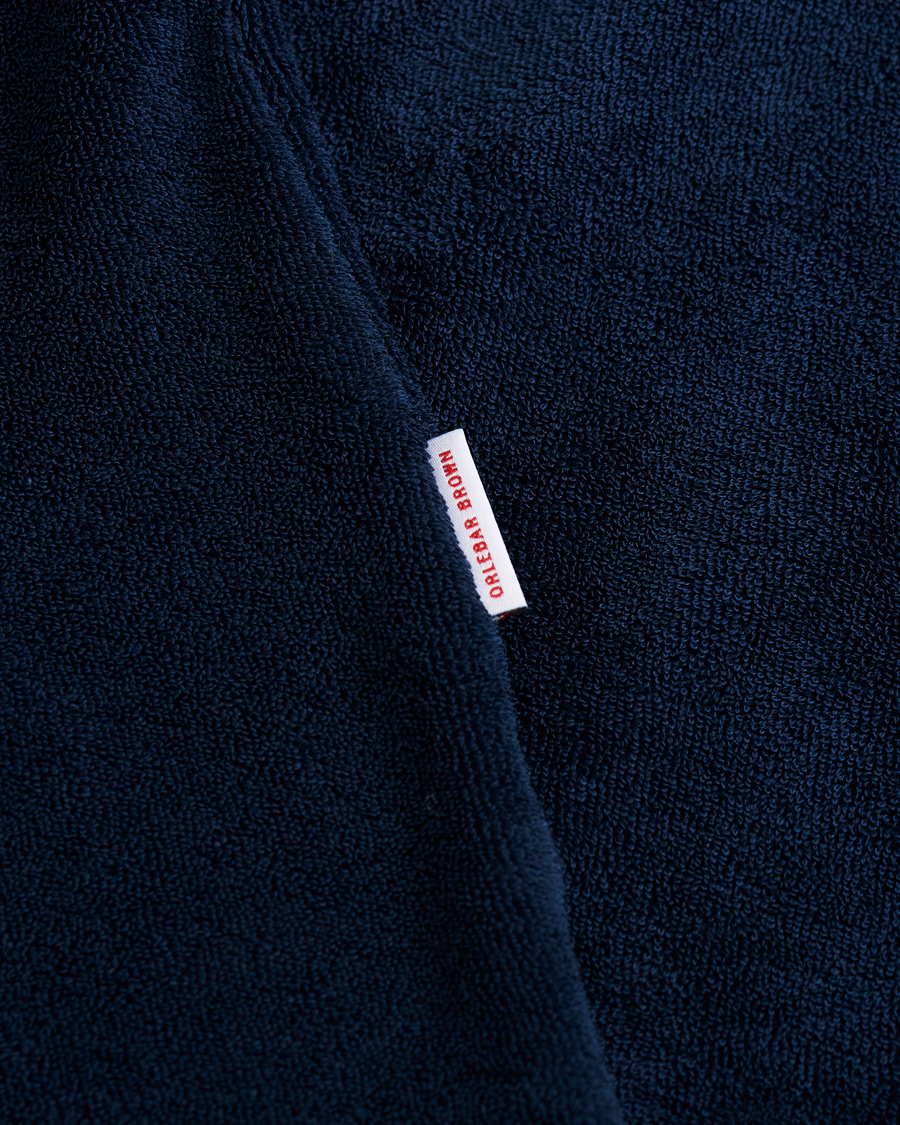 Herren | Pullover | Orlebar Brown | Terry Long Sleeve Polo Navy