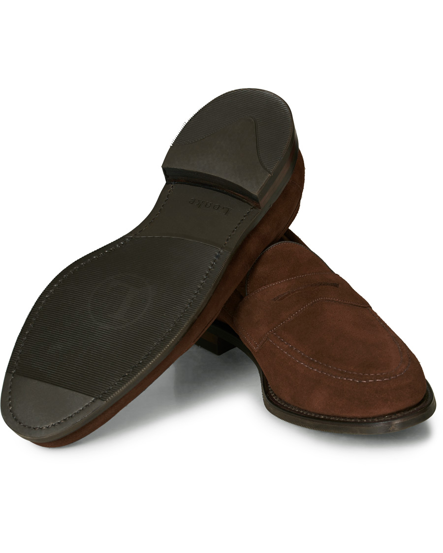Herren | Loake 1880 Imperial 2 Penny Loafer Brown Suede UK10 - EU44 | Loake 1880 | Imperial 2 Penny Loafer Brown Suede UK10 - EU44