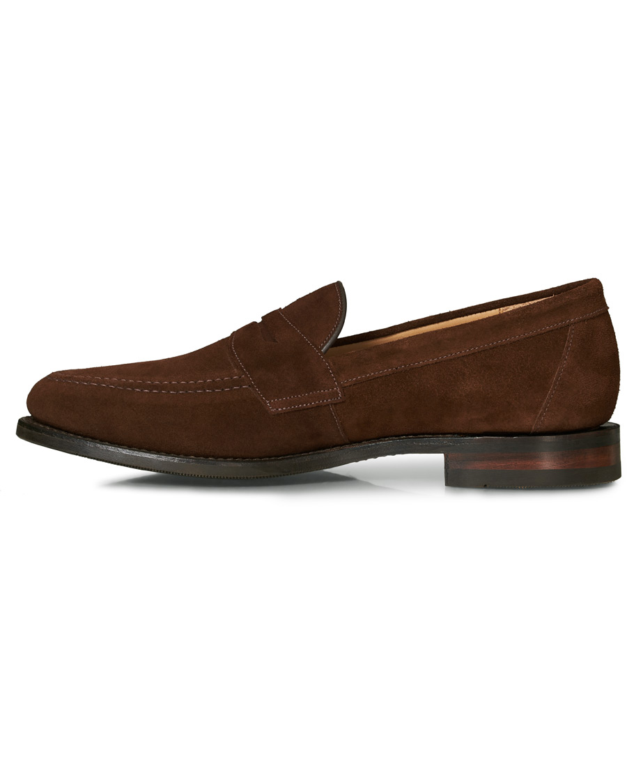 Herren | Loake 1880 Imperial 2 Penny Loafer Brown Suede UK10 - EU44 | Loake 1880 | Imperial 2 Penny Loafer Brown Suede UK10 - EU44