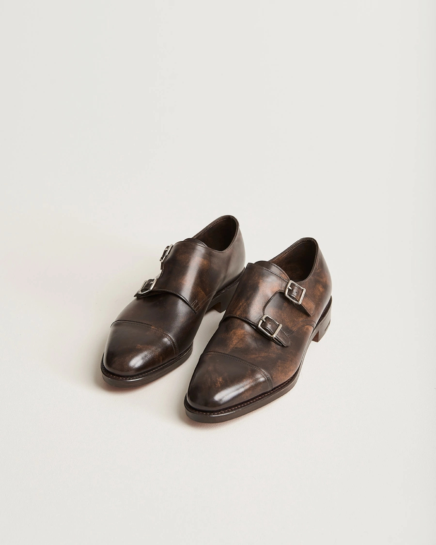 Herren | Monkstrap | John Lobb | William Double Monkstrap Dark Brown Calf