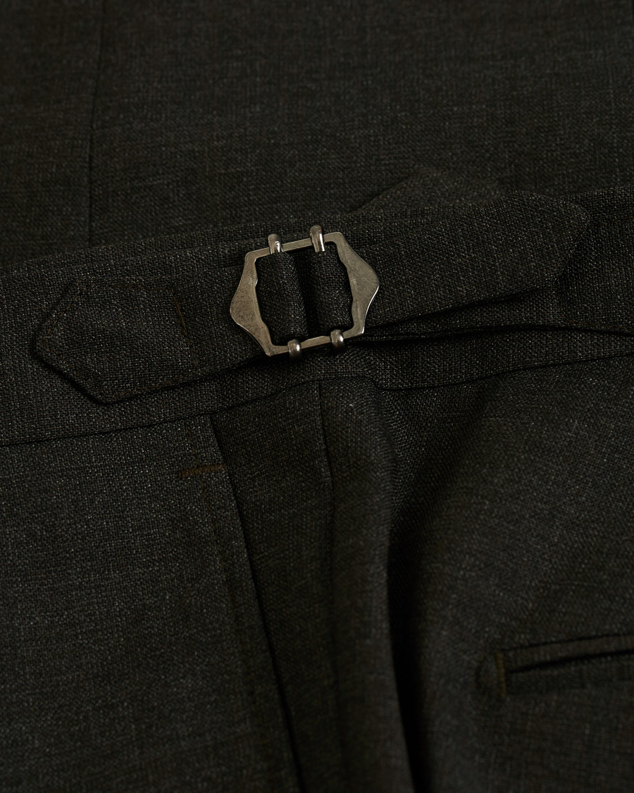 Herren | Hosen | Morris Heritage | Carl Double Pleated Wool Trousers Brown