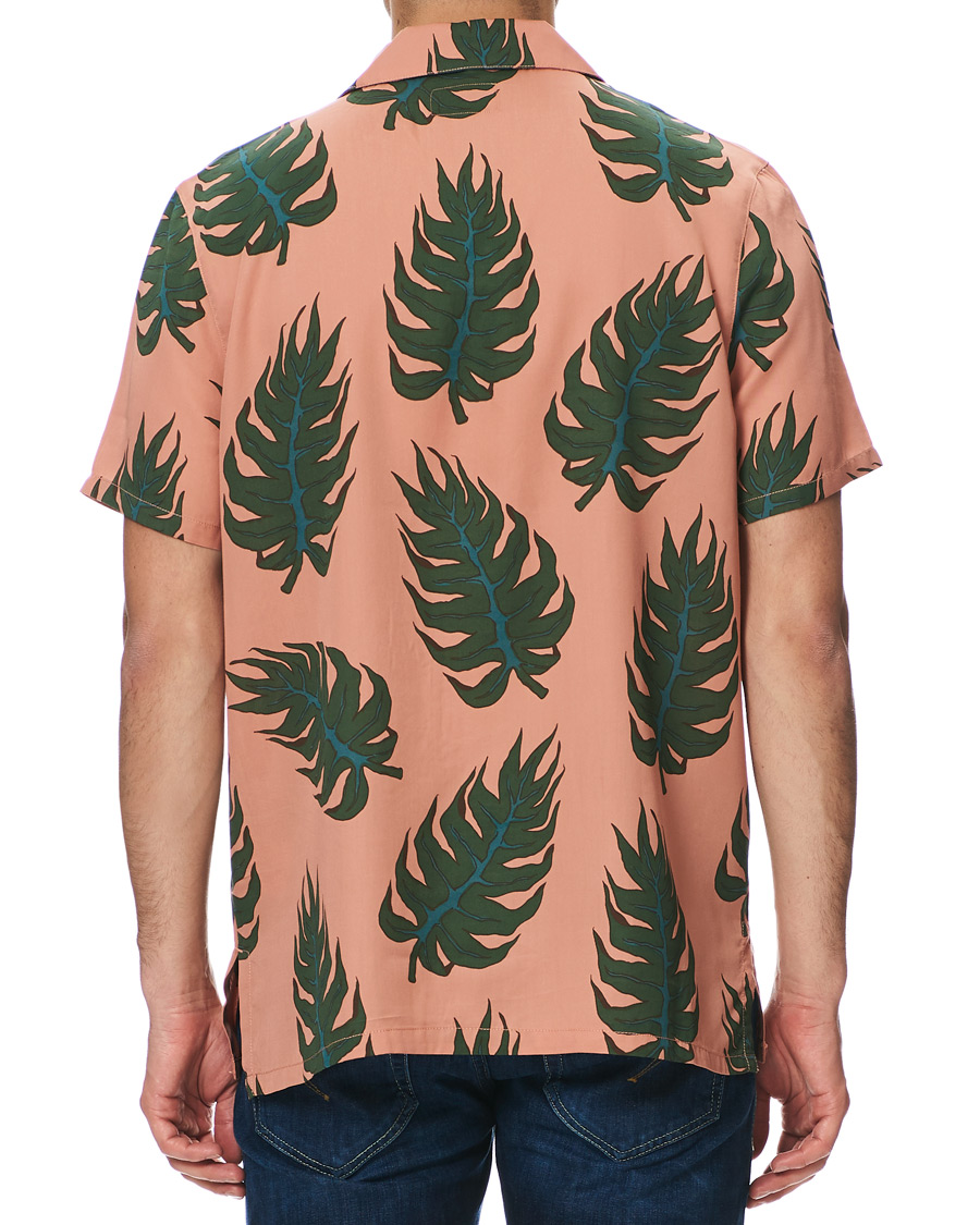 Herren | Hemden | Nudie Jeans | Arvid Leaf Short Sleeve Shirt Apricot