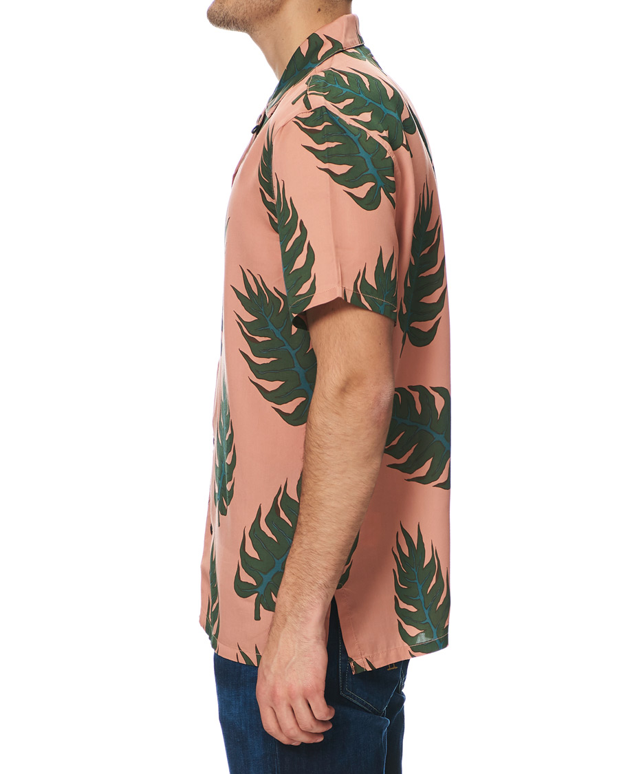 Herren | Hemden | Nudie Jeans | Arvid Leaf Short Sleeve Shirt Apricot