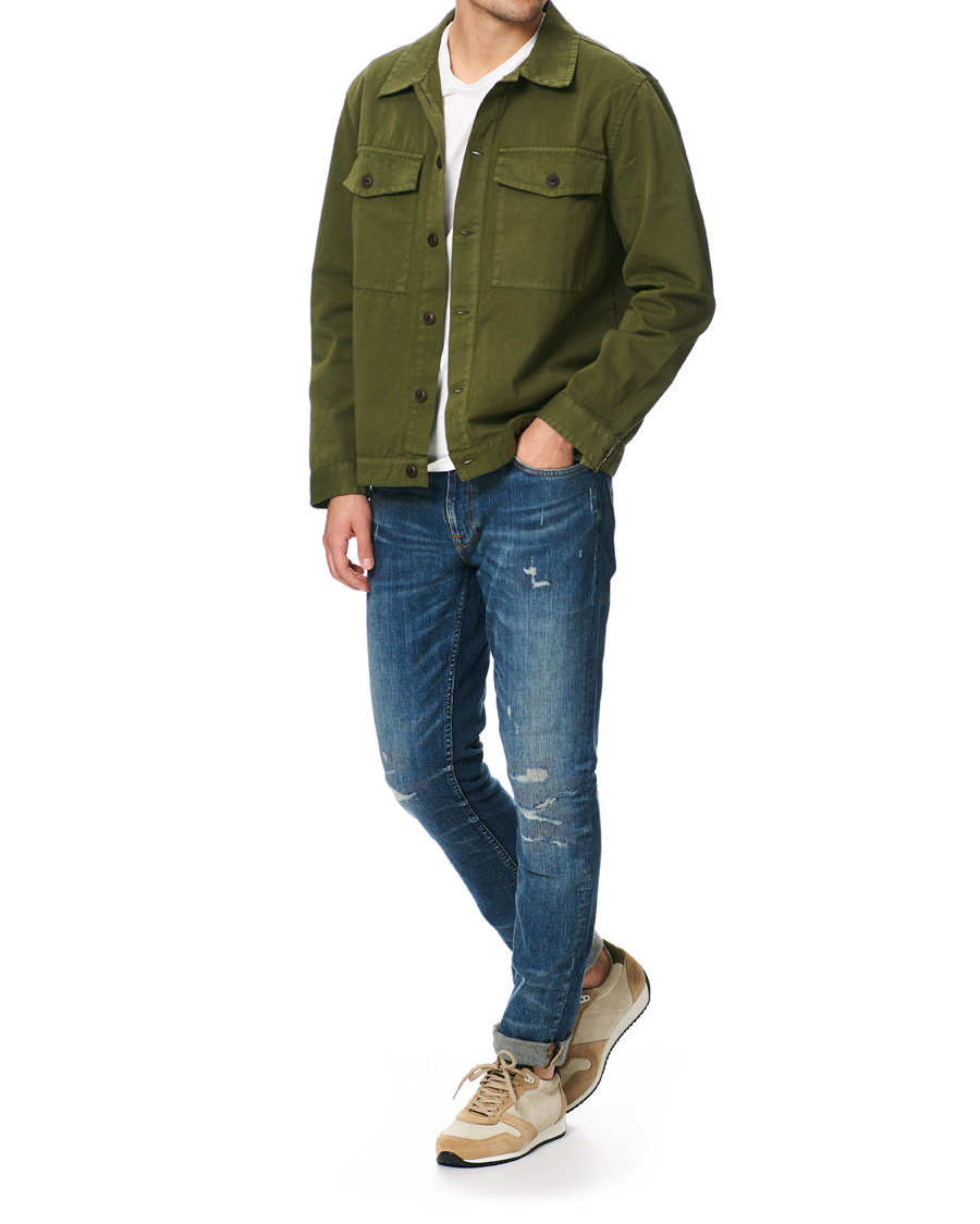 Herren | Hemden | Nudie Jeans | Colin Utility Overshirt Green