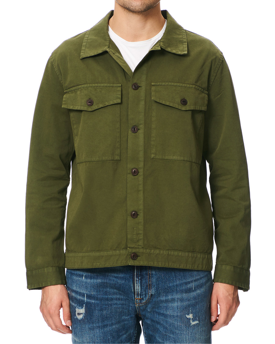 Herren | Hemden | Nudie Jeans | Colin Utility Overshirt Green