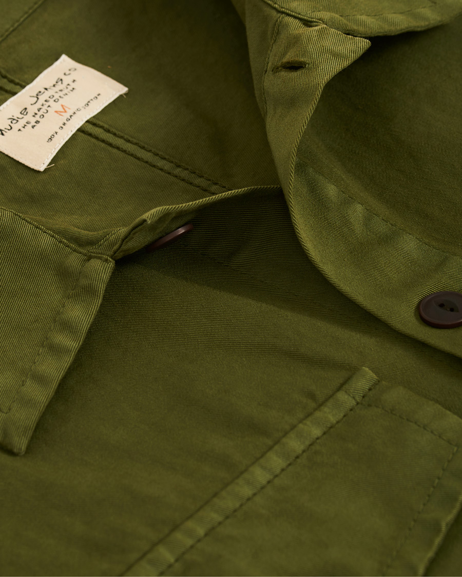 Herren | Hemden | Nudie Jeans | Colin Utility Overshirt Green