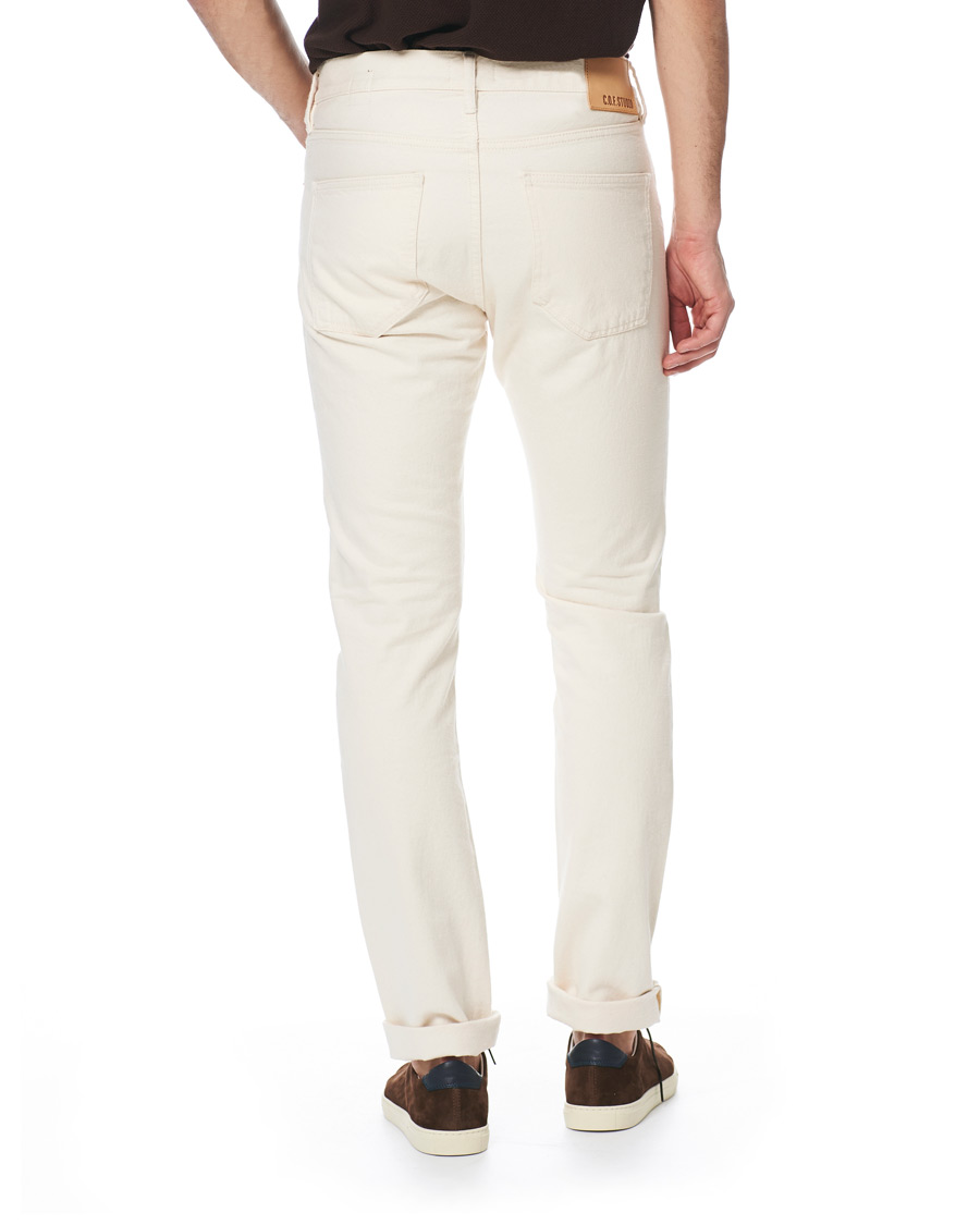 Herren | Jeans | C.O.F. Studio | M7 Tapered Stretch Jeans Cotton Beige