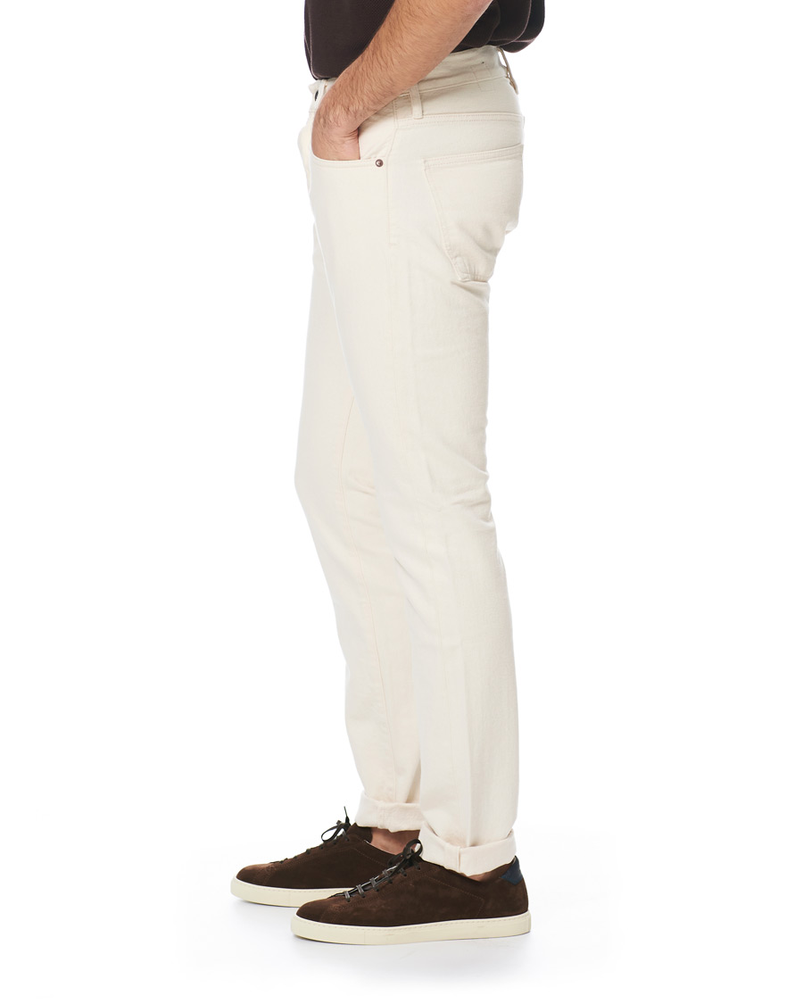 Herren | Jeans | C.O.F. Studio | M7 Tapered Stretch Jeans Cotton Beige