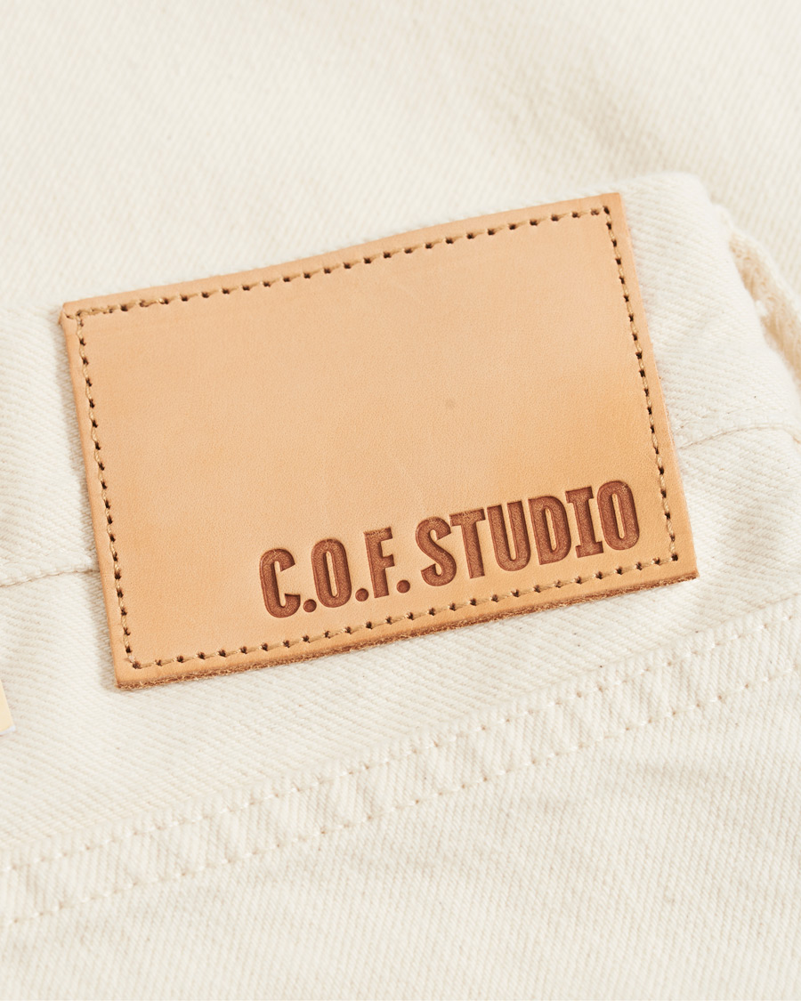 Herren | Jeans | C.O.F. Studio | M7 Tapered Stretch Jeans Cotton Beige