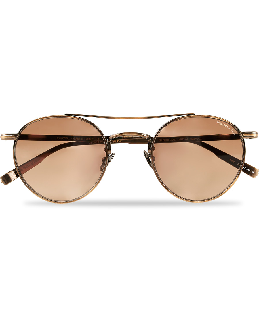 Herren | Garrett Leight Limited Edition X Rimowa 49 Sunglasses Flat Sienna | Garrett Leight | Limited Edition X Rimowa 49 Sunglasses Flat Sienna