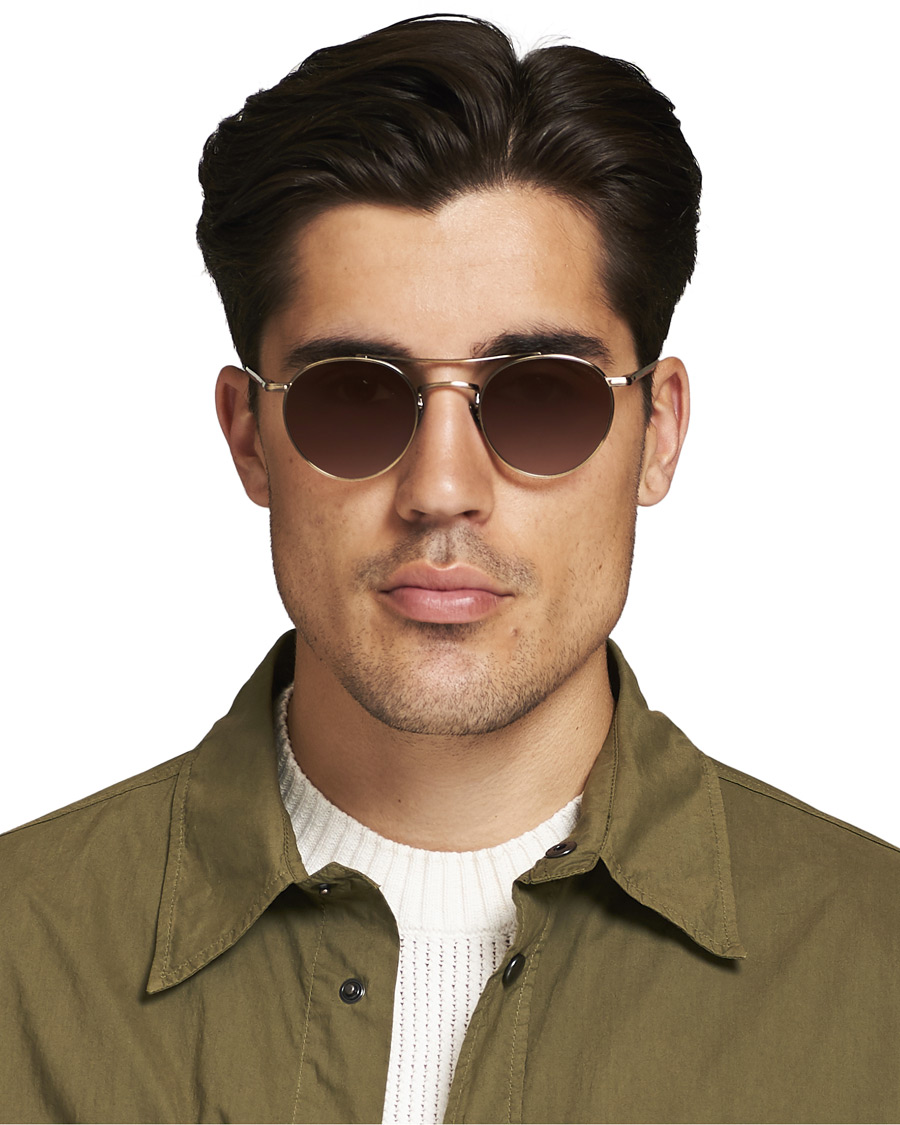 Herren | Garrett Leight Limited Edition X Rimowa 49 Sunglasses Flat Sienna | Garrett Leight | Limited Edition X Rimowa 49 Sunglasses Flat Sienna