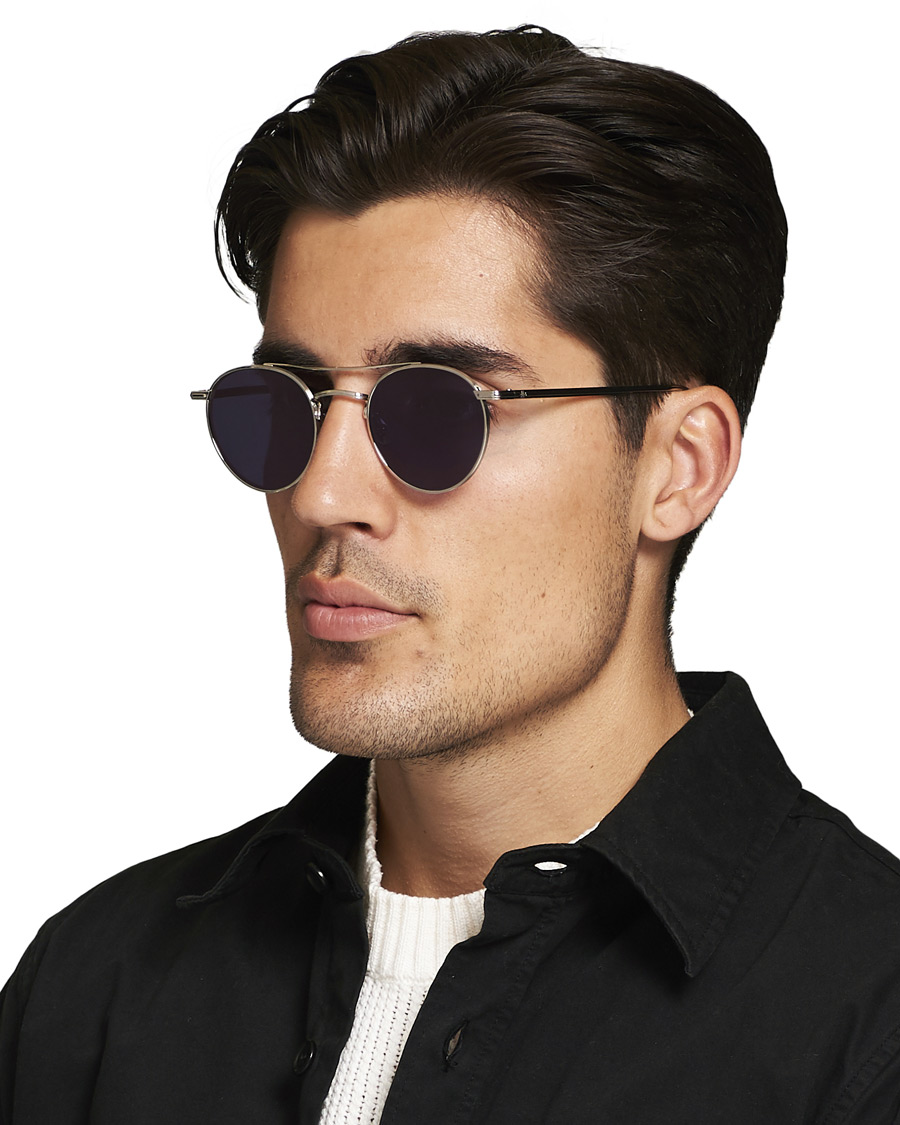 Herren | Garrett Leight Limited Edition X Rimowa 49 Sunglasses Flat Navy | Garrett Leight | Limited Edition X Rimowa 49 Sunglasses Flat Navy