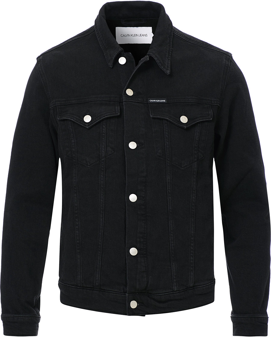 Herren | Jacken | Calvin Klein Jeans | Foundation Slim Denim Jacket Washed Black