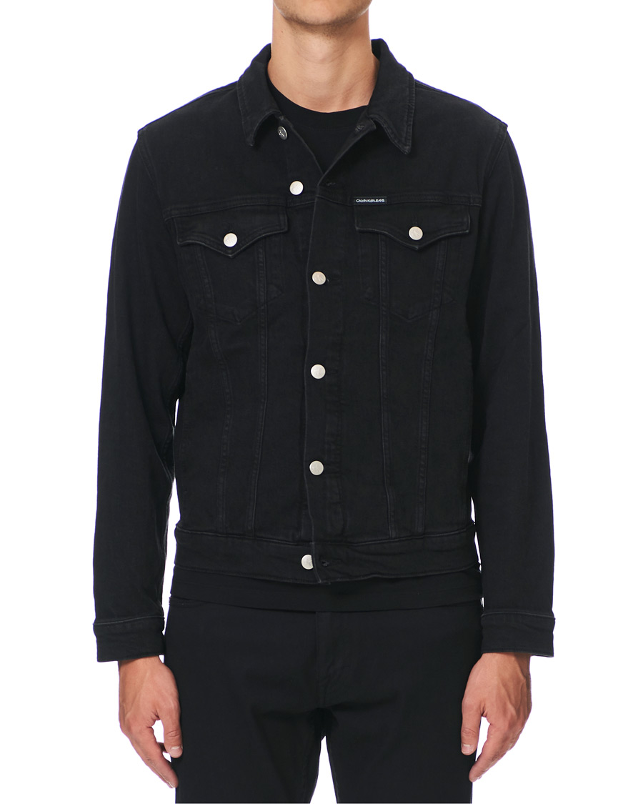 Herren | Jacken | Calvin Klein Jeans | Foundation Slim Denim Jacket Washed Black