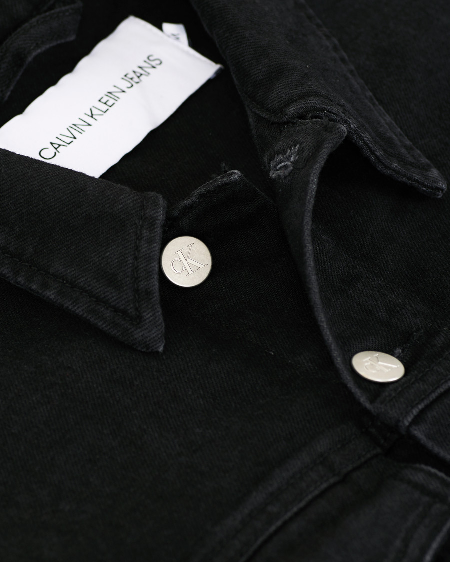 Herren | Jacken | Calvin Klein Jeans | Foundation Slim Denim Jacket Washed Black