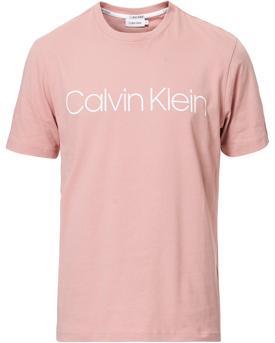 Herren | T-Shirts | Calvin Klein | Front Logo Crew Neck Tee Muted Pink