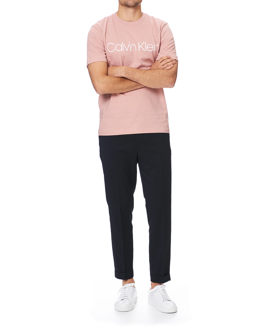 Herren | T-Shirts | Calvin Klein | Front Logo Crew Neck Tee Muted Pink