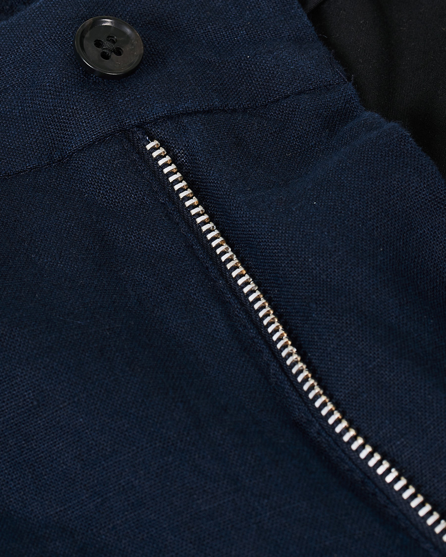 Herren | Shorts | J.Lindeberg | Sasha Linen Drawstring Shorts Navy