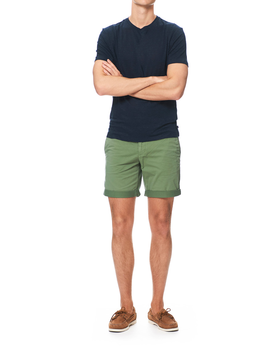 Herren | Shorts | J.Lindeberg | Nathan Super Satin Shorts Sage Green