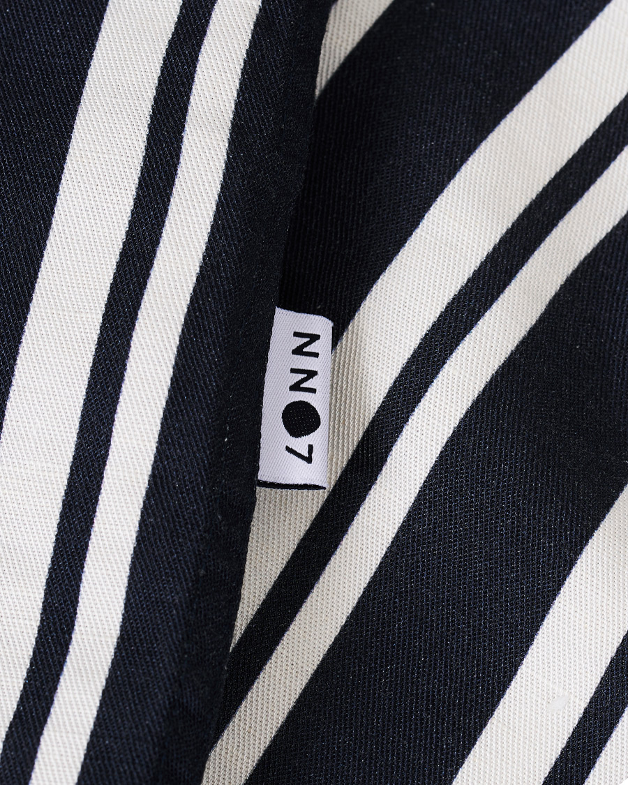 Herren | Hemden | NN07 | Miyagi Camp Collar Short Sleeve Shirt Navy/White