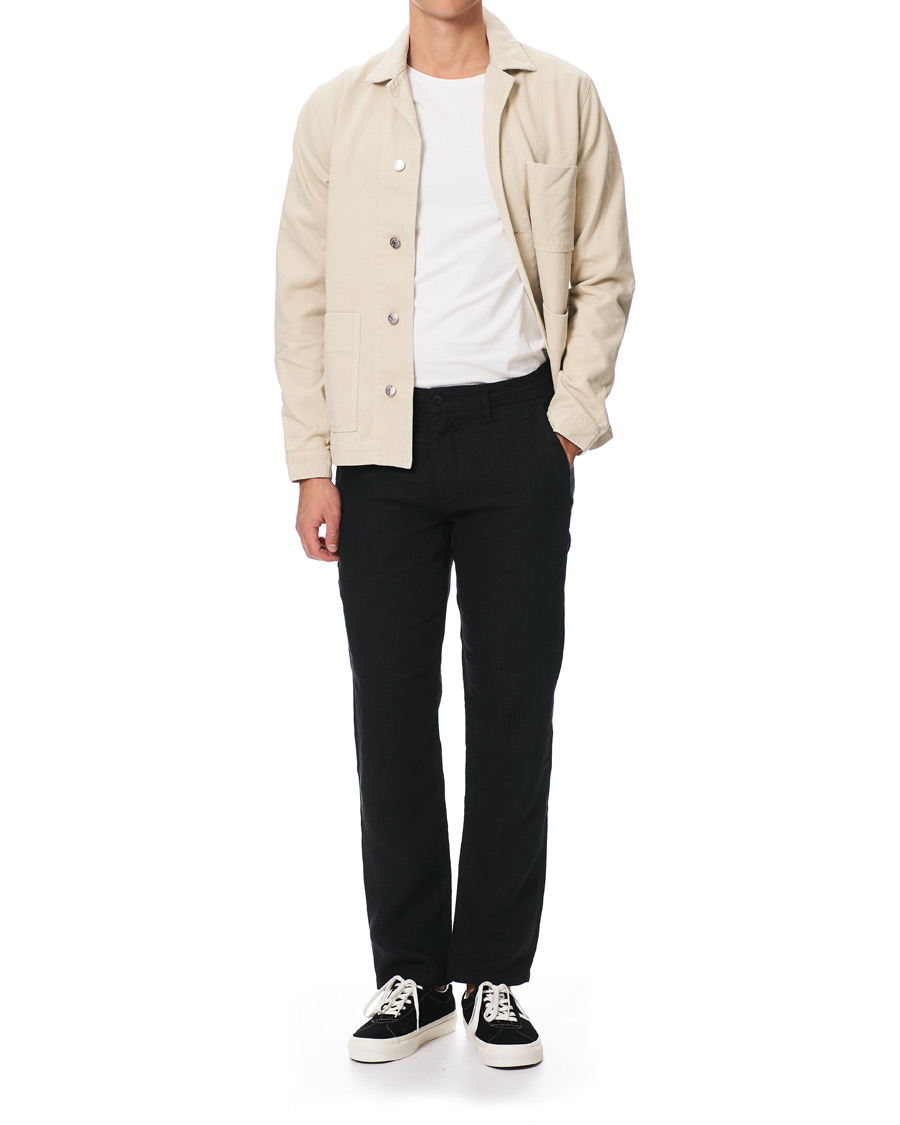 Herren | Hosen | NN07 | Karl Linen Trousers Black