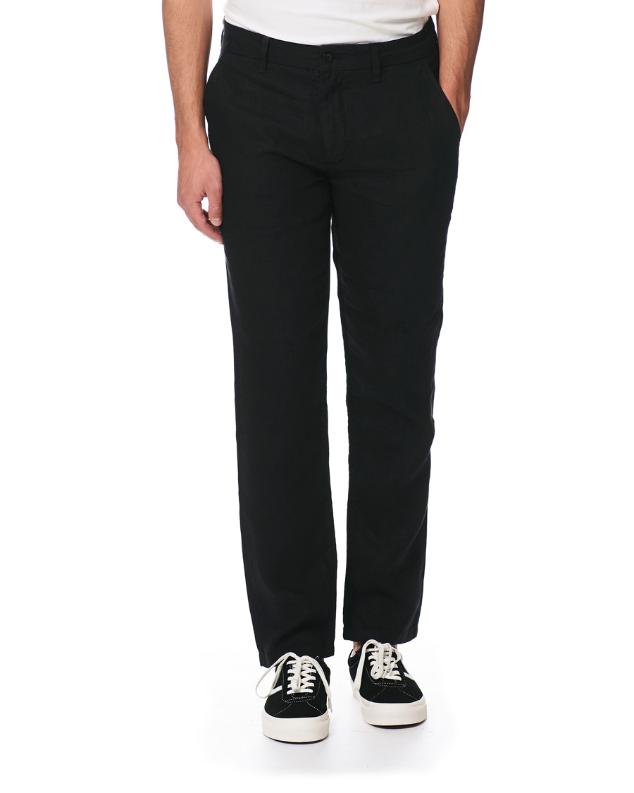 Herren | Hosen | NN07 | Karl Linen Trousers Black