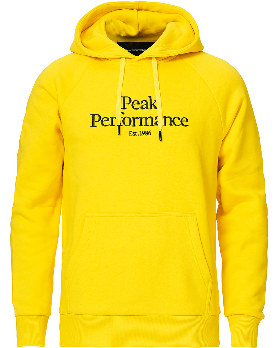 Herren | Pullover | Peak Performance | Original Logo Hoodie Yellow