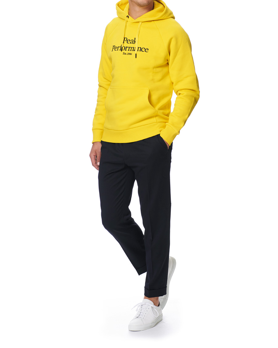 Herren | Pullover | Peak Performance | Original Logo Hoodie Yellow