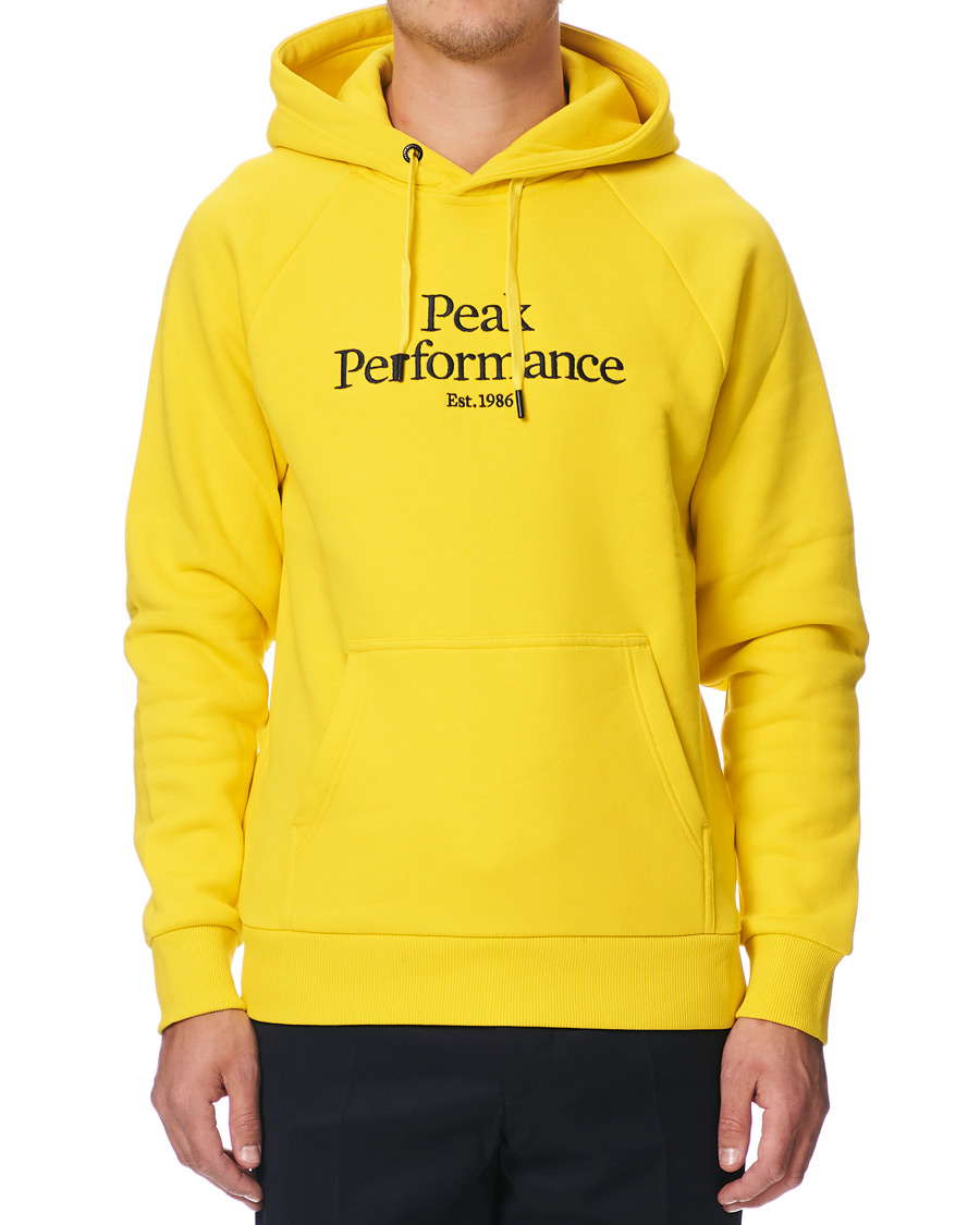 Herren | Pullover | Peak Performance | Original Logo Hoodie Yellow