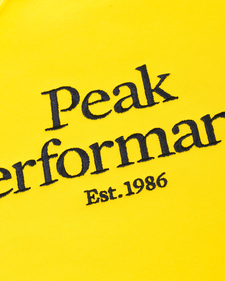 Herren | Pullover | Peak Performance | Original Logo Hoodie Yellow