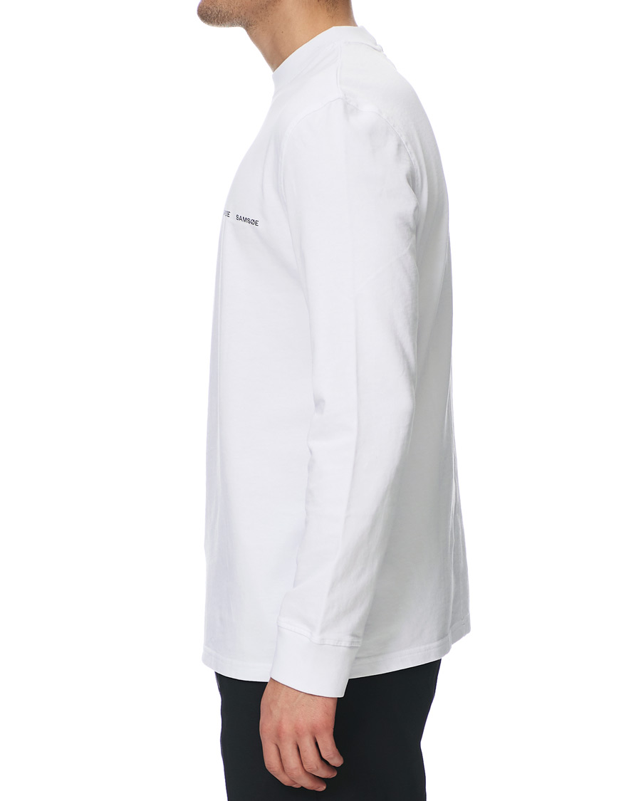 Herren | T-Shirts | Samsøe Samsøe | Samsøe & Samsøe Norsbro Long Sleeve Tee White