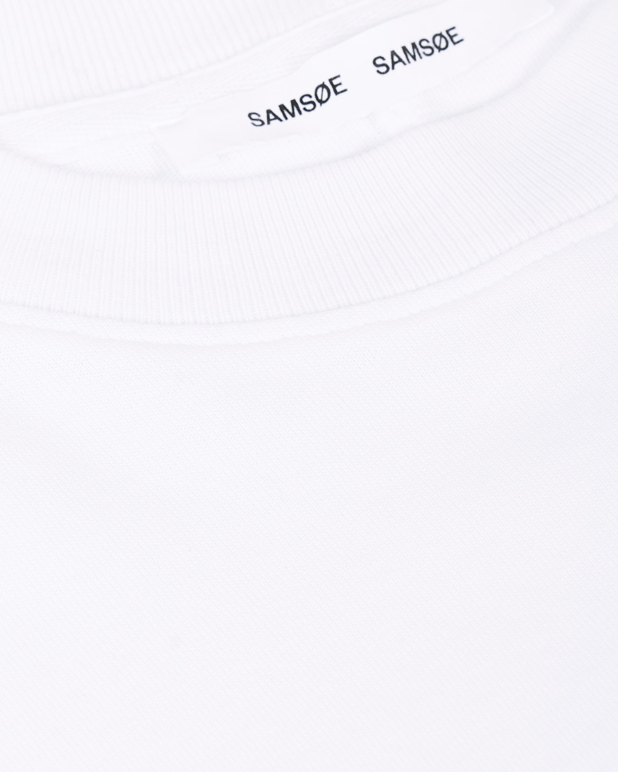 Herren | T-Shirts | Samsøe Samsøe | Samsøe & Samsøe Norsbro Long Sleeve Tee White