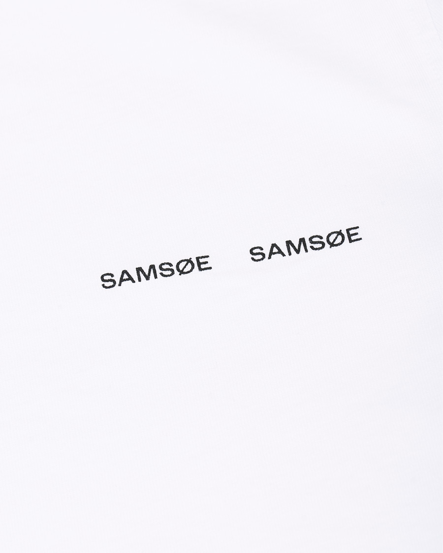Herren | T-Shirts | Samsøe Samsøe | Samsøe & Samsøe Norsbro Long Sleeve Tee White