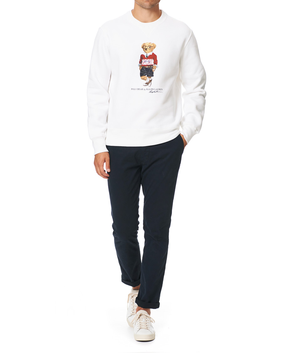 Herren | Pullover | Polo Ralph Lauren | Printed Sports Bear Sweatshirt White