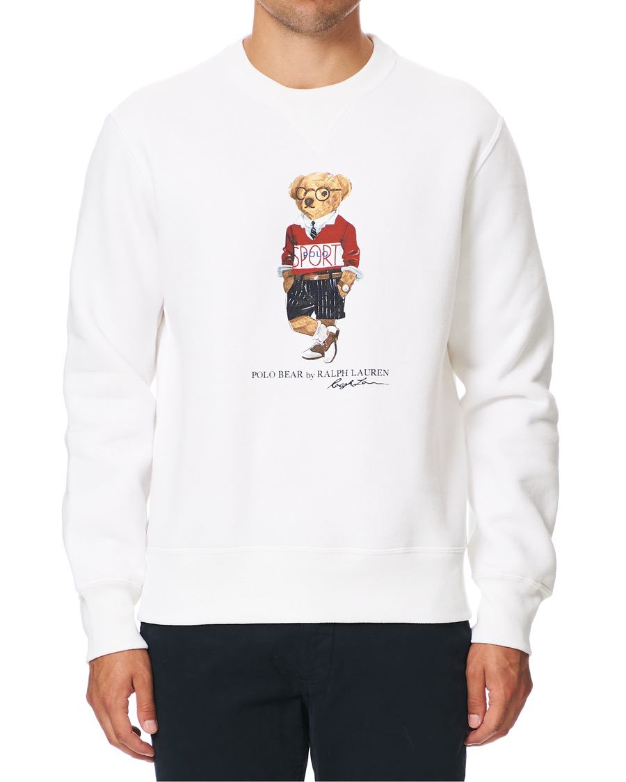 Herren | Pullover | Polo Ralph Lauren | Printed Sports Bear Sweatshirt White
