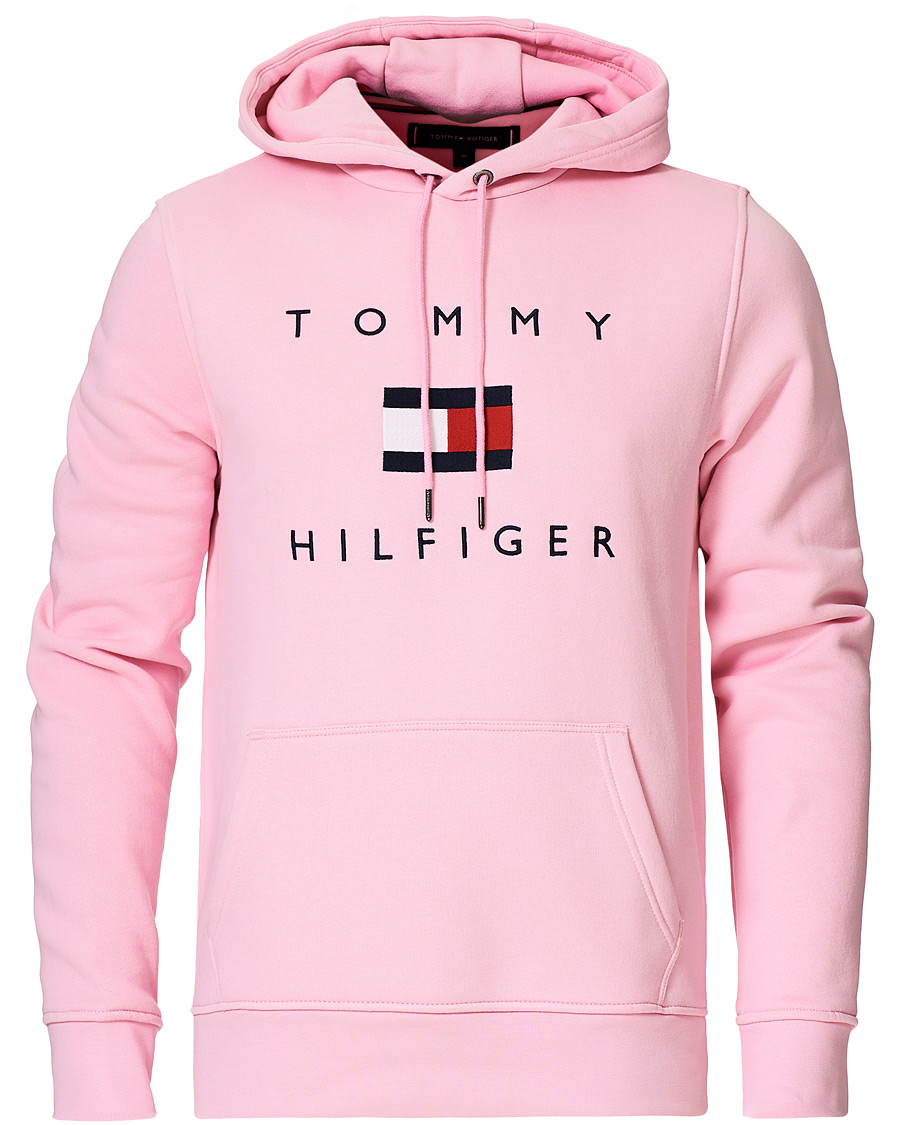 Tommy Hilfiger Flag Logo Hoodie Classic Pink bei Care of Carl