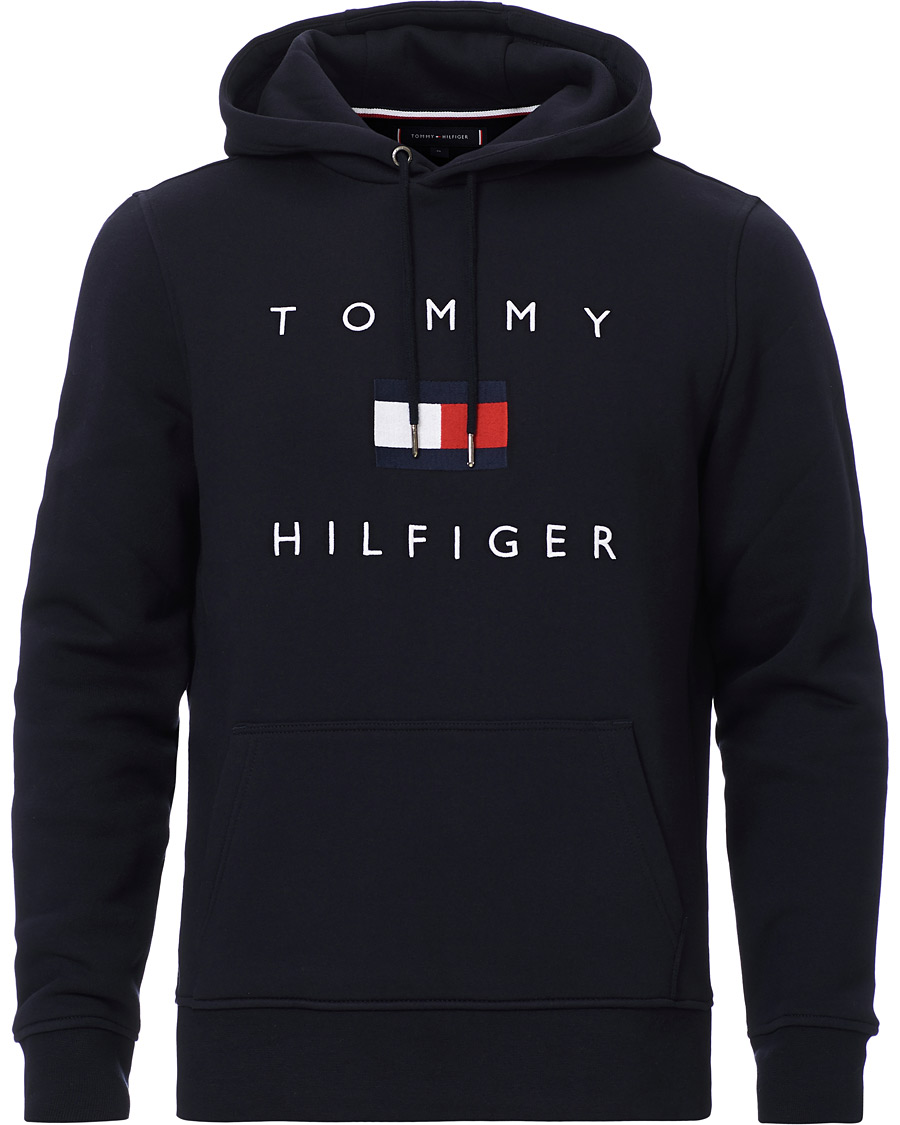 Herren | Pullover | Tommy Hilfiger | Flag Logo Hoodie Desert Sky