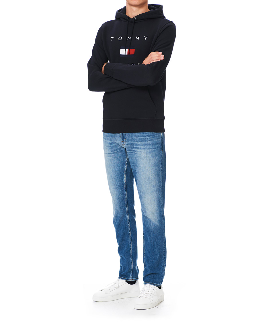 Herren | Pullover | Tommy Hilfiger | Flag Logo Hoodie Desert Sky