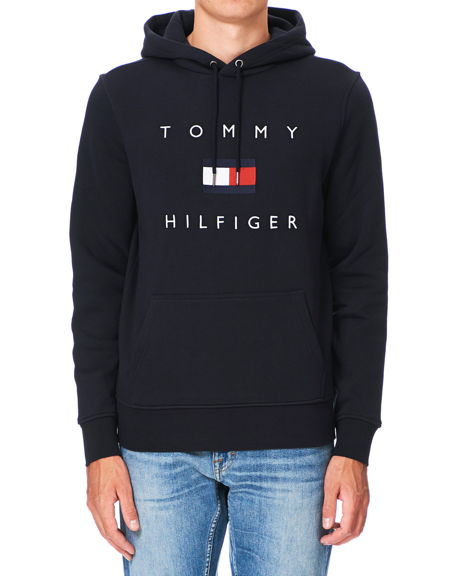 Herren | Pullover | Tommy Hilfiger | Flag Logo Hoodie Desert Sky
