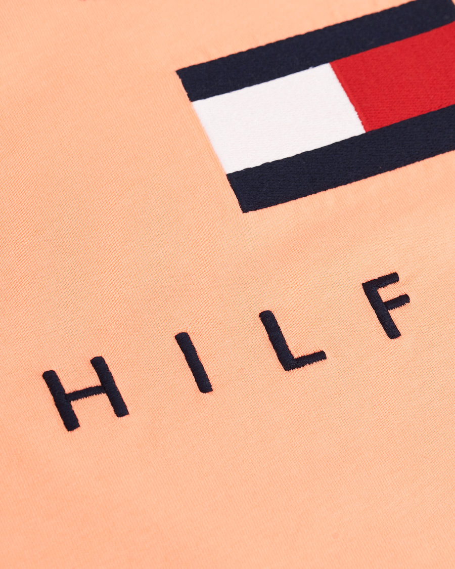 Herren | T-Shirts | Tommy Hilfiger | Flag Logo Crew Neck Tee Island Coral