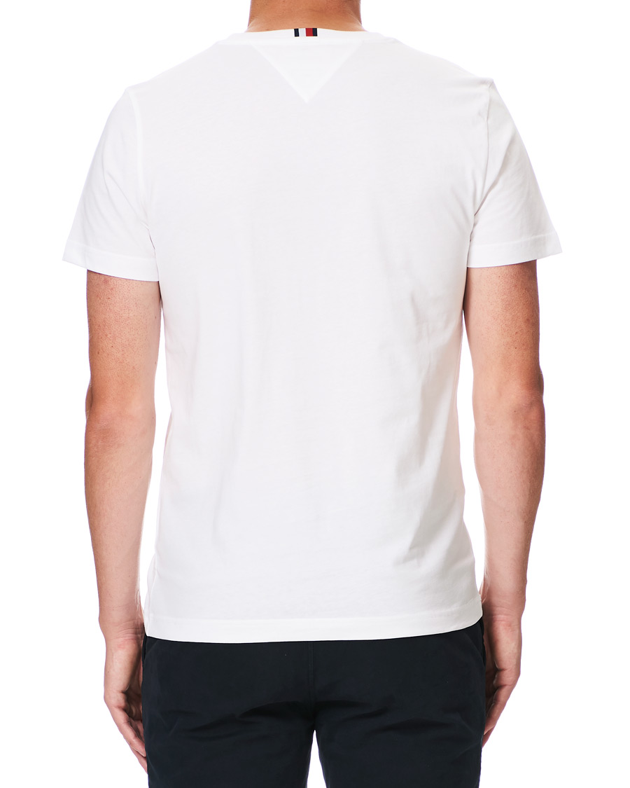 Herren | T-Shirts | Tommy Hilfiger | Flag Logo Crew Neck Tee White