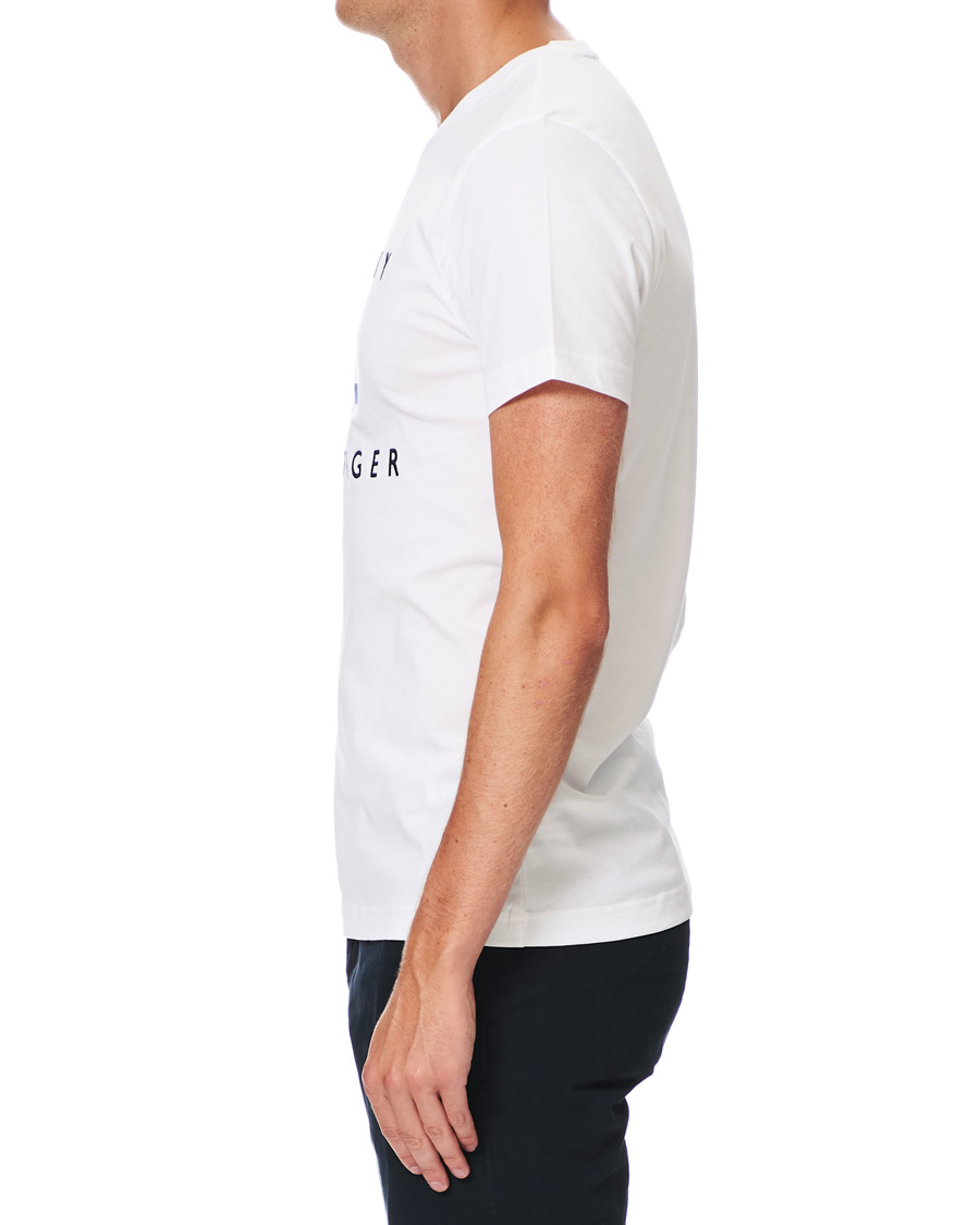 Herren | T-Shirts | Tommy Hilfiger | Flag Logo Crew Neck Tee White