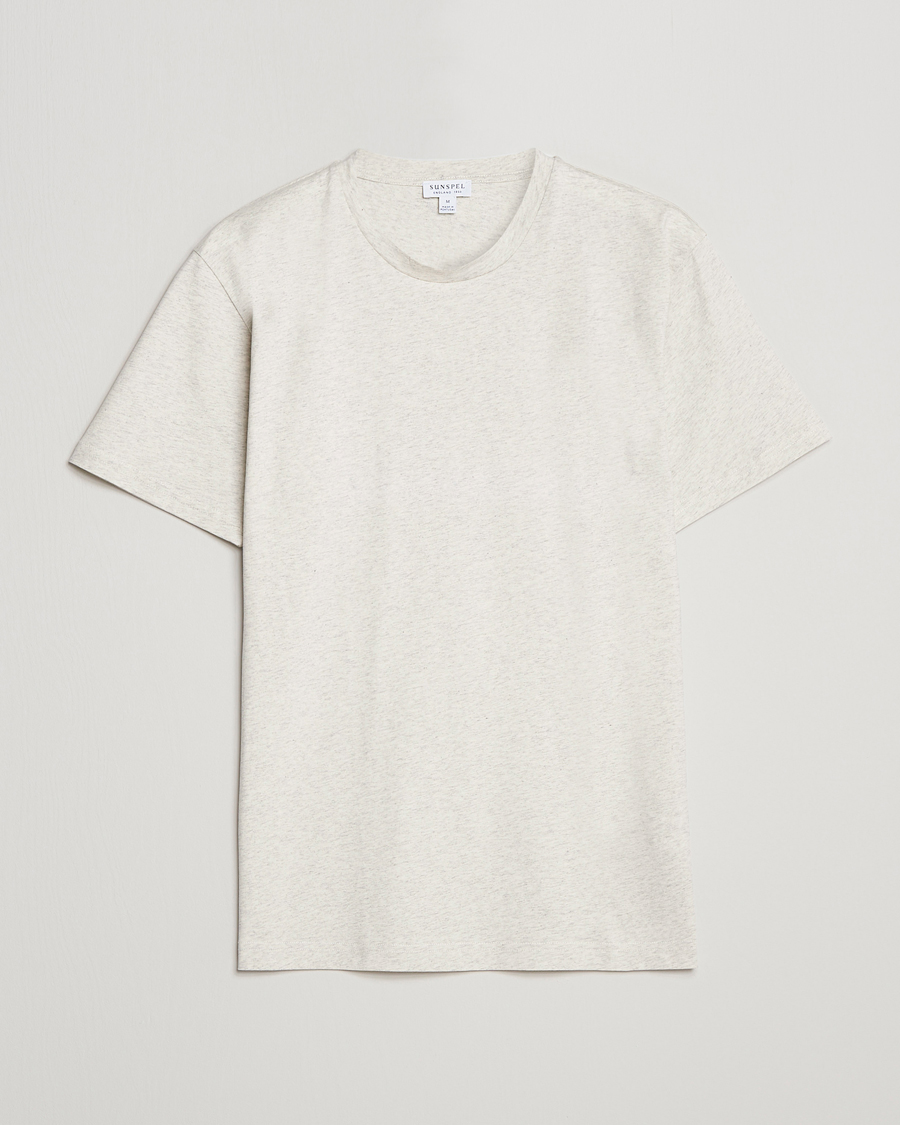 Herren | T-Shirts | Sunspel | Riviera Midweight T-Shirt Archive White