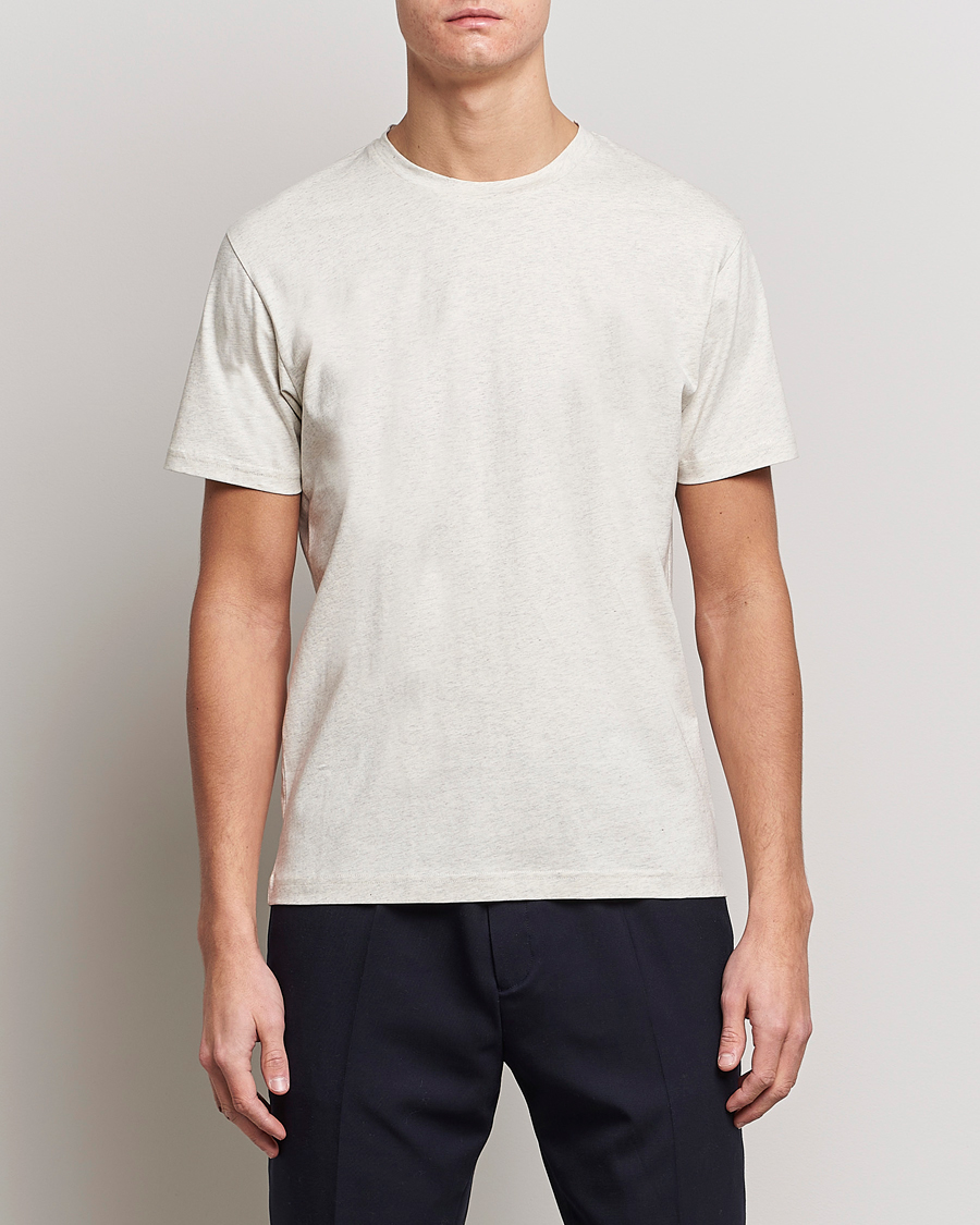 Herr | Kortärmade t-shirts | Sunspel | Riviera Midweight Tee Archive White